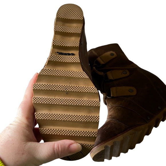 SOREL Joan of Arctic Wedge Mid Boots - Tobacco - Picture 5 of 7